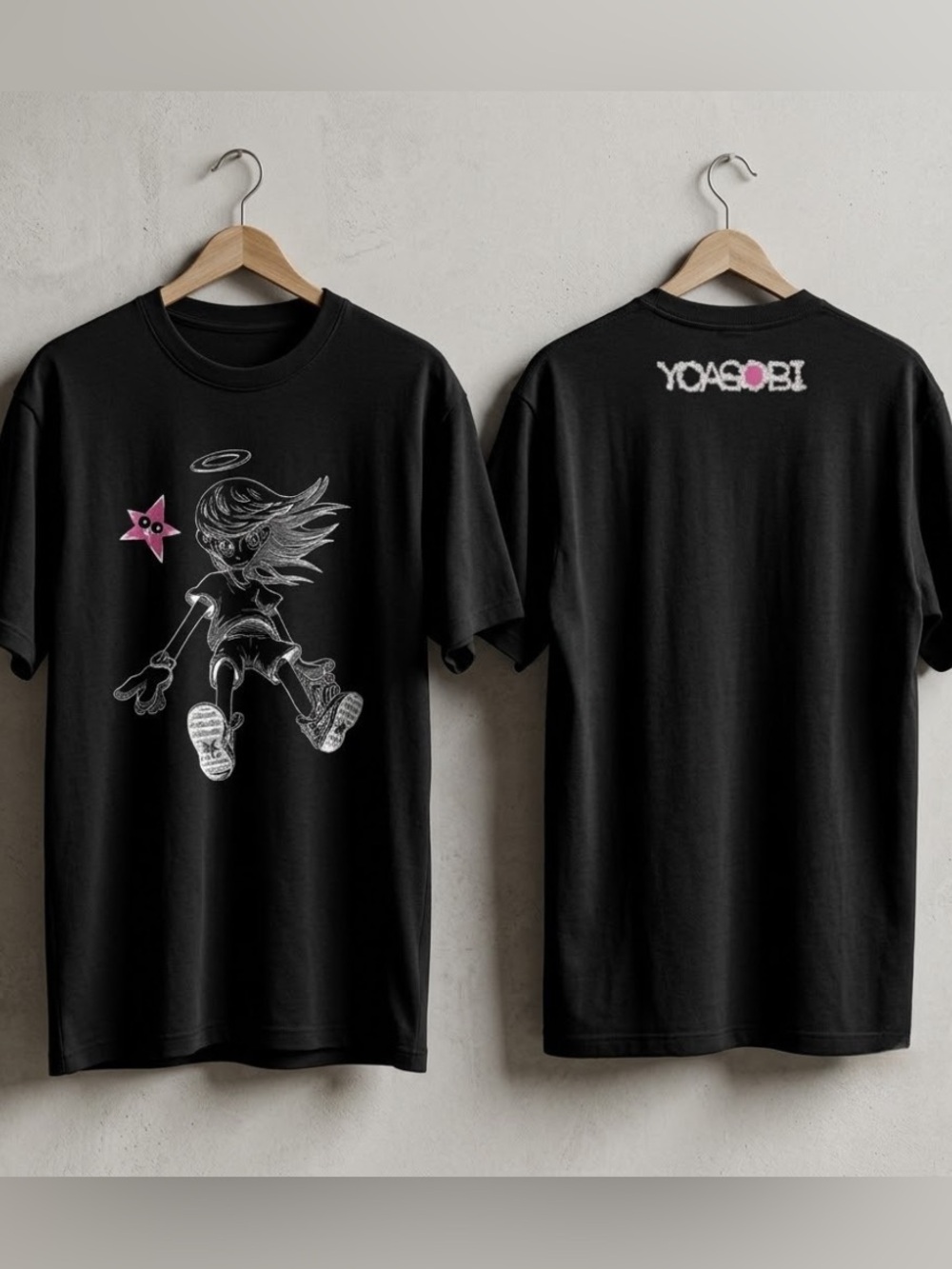 YOASOBI Never Ending Stories Tour character Y2k anime Tee